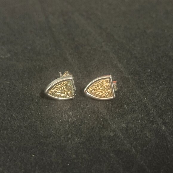 Allsaints Shield Stud Earrings - Picture 1 of 3